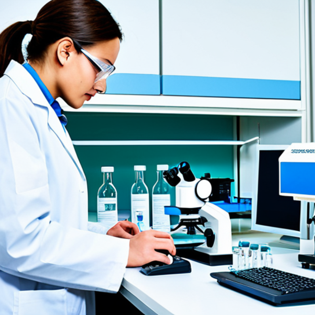 Gene Therapy Innovation**

"A bright and modern laboratory setting with scientists in lab coats working on genetic research, displaying DNA models and advanced equipment, fully clothed, appropriate attire, safe for work, perfect anatomy, natural proportions, professional, scientific illustration, gene therapy research, high quality."

**