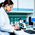 Gene Therapy Innovation**

"A bright and modern laboratory setting with scientists in lab coats working on genetic research, displaying DNA models and advanced equipment, fully clothed, appropriate attire, safe for work, perfect anatomy, natural proportions, professional, scientific illustration, gene therapy research, high quality."

**
