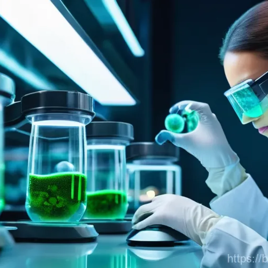 배양 세포의 종류 - **Prompt:** A close-up, highly detailed image of a translucent, intricately structured **organoid** ...