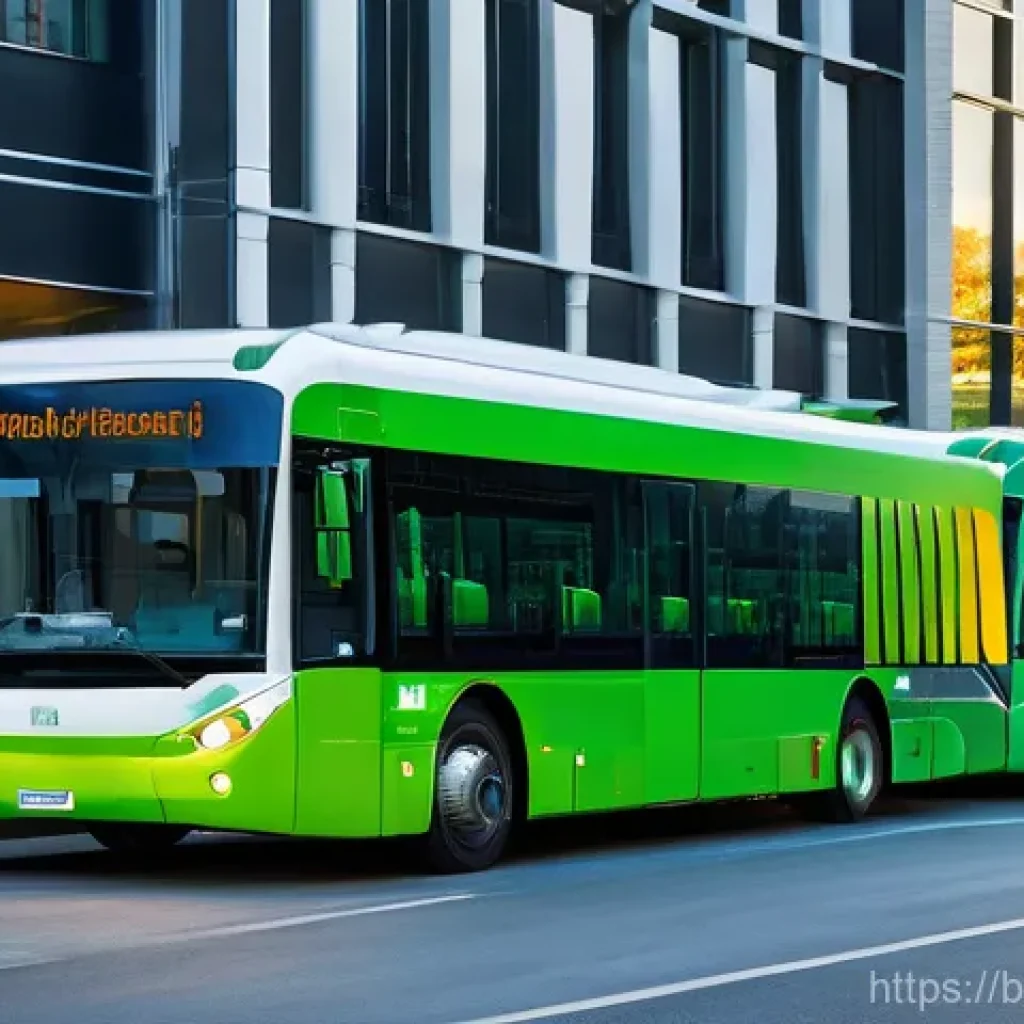 바이오 에너지 - **Image Prompt 1: Urban Life Powered by Bioenergy**
    "A bustling, modern city street scene at daw...