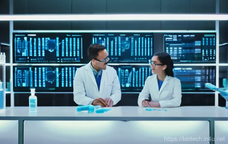 바이오시밀러와 바이오베터 차이 - **Image Prompt 1: The Promise of Biosimilars: Accessibility and Equivalence**
    A futuristic, clea...